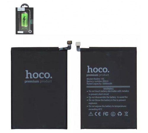 Аккумулятор Hoco BN5G для Xiaomi Redmi 10A, Redmi 10C, Li-Polymer, 3,85 B, 5000 мАч Аккумулятор Hoco BN5G для Xiaomi Redmi 10A, Redmi 10C, Li-Polymer, 3,85 B, 5000 мАч