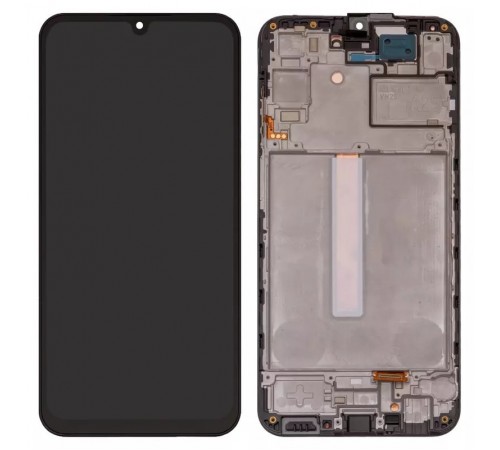 Дисплей для Samsung A256 Galaxy A25, черный, с рамкой, Original (PRC)