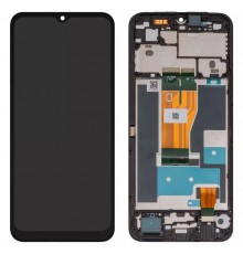 Дисплей для Realme C30s, чорний, з рамкою, High Copy, RMX3690