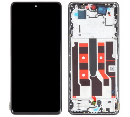 Дисплей для Oppo Reno 8 5G, чорний, з рамкою, Original (PRC)