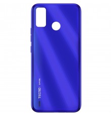 Задняя панель корпуса для Tecno Spark 6 Go (KE5J), синяя (Aqua Blue)