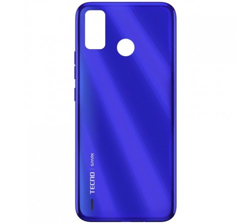 Задняя панель корпуса для Tecno Spark 6 Go (KE5J), синяя (Aqua Blue)
