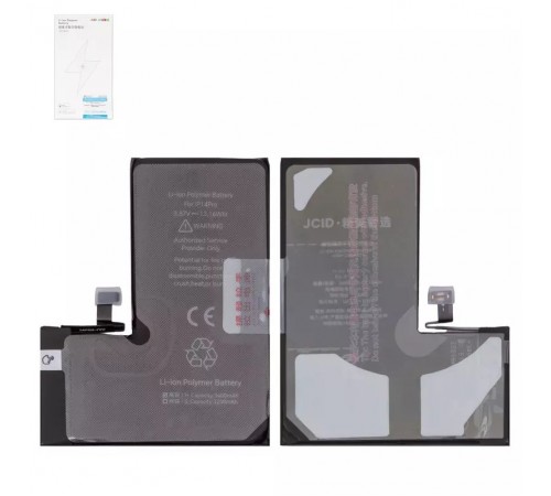 Аккумулятор JCID для Apple iPhone 14 Pro, Li-Polymer, 3,87 B, 3400 мАч, повышенная ёмкость