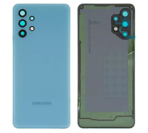 Задня панель корпусу для Samsung A325 Galaxy A32, синя (Awesome Blue) + скло камери Задня панель корпусу для Samsung A325 Galaxy A32, синя (Awesome Blue) + скло камери