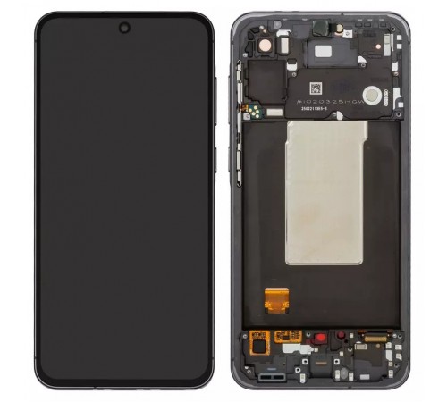 Дисплей для Samsung A566 Galaxy A56, серый (Graphite), с рамкой, Original (PRC)