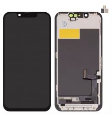 Дисплей для iPhone 13 mini, чорний, з рамкою, без мікросхеми, Copy (TFT), ZY, LTPS FHD 