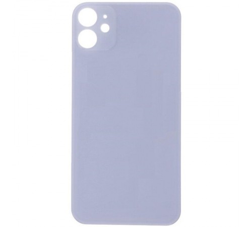 Задняя панель корпуса для iPhone 11, фиолетовая, не нужно снимать стекло камеры, Original (PRC), big hole