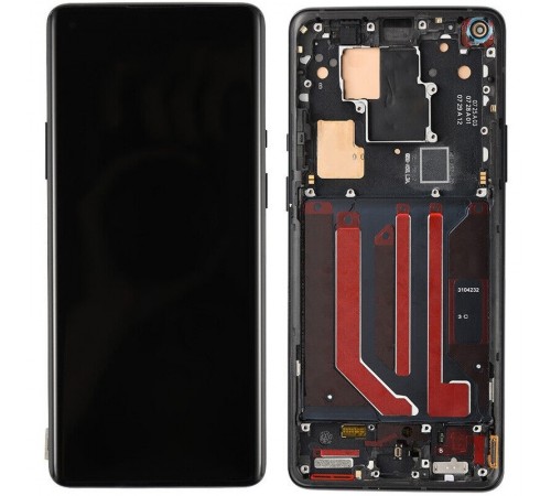 Дисплей для OnePlus 8 Pro, чорний (Onyx Black), з рамкою, Original (PRC) (переклеєне скло)