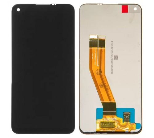 Дисплей для Samsung A115 Galaxy A11, M115 Galaxy M11, черный, без рамки, Оригинал (переклеено стекло)