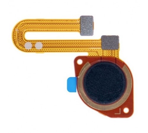 Шлейф для Motorola Moto G30 XT2129, Moto G60 XT2135, Moto G60s XT2133, сканера отпечатка пальца (Touch ID), черный