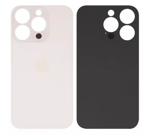Задняя панель корпуса для iPhone 14 Pro, золотистая, не нужно снимать стекло камеры, big hole Задняя панель корпуса для iPhone 14 Pro, золотистая, не нужно снимать стекло камеры, big hole