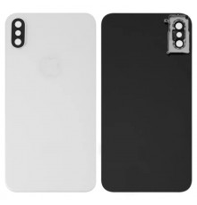 Задня панель корпусу для iPhone XS, біла + скло камери, small hole