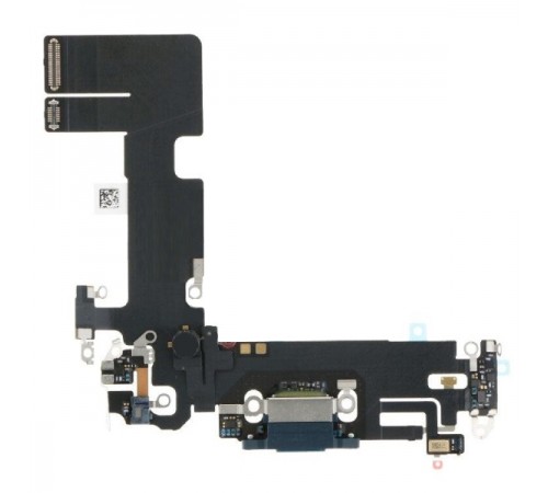Шлейф для iPhone 13, конектора зарядки, чорний, з мікрофоном, з конектором, Original (PRC), з розбирання