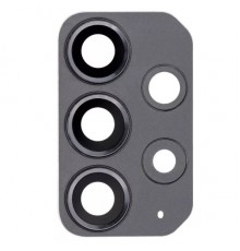 Скло камери для Samsung A725 Galaxy A72, Original, чорне, з рамкою