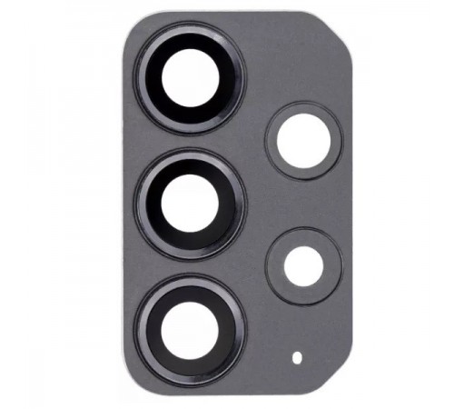 Скло камери для Samsung A725 Galaxy A72, Original, чорне, з рамкою