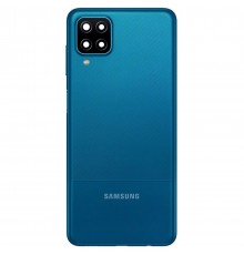 Задняя панель корпуса для Samsung A125F Galaxy A12, синяя, Copy + стекло камеры