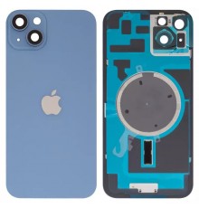 Задняя панель корпуса для iPhone 14 Plus, синяя + стекло камеры, High Copy blue