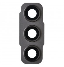 Стекло камеры для Samsung G990B Galaxy S21 FE 5G, серое (Graphite), с рамкой