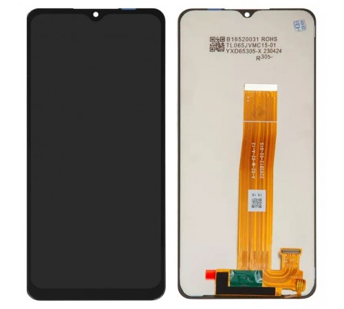 Дисплей для Samsung A125F Galaxy A12, черный, без рамки, Сopy, A-02-M-02-A-12