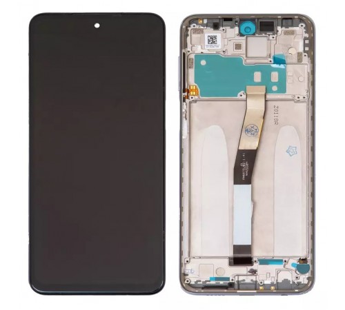 Дисплей для Xiaomi Redmi Note 9 Pro, Redmi Note 9S, білий (Glacier White), з рамкою, Оригінал (переклеєне скло), M2003J6B2G, M2003J6A1G Дисплей для Xiaomi Redmi Note 9 Pro, Redmi Note 9S, білий (Glacier White), з рамкою, Оригінал (переклеєне скло), M2003J6B2G, M2003J6A1G