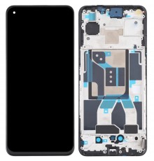 Дисплей для Realme GT 5G, черный, с рамкой, Original (PRC)