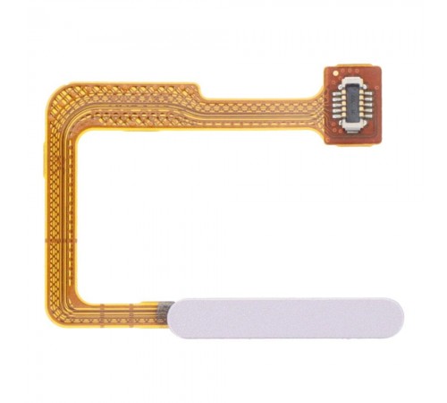 Шлейф для Xiaomi Poco F5, кнопки ввімкнення, сканера відбитка пальця (Touch ID), білий, Original (PRC)