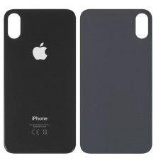 Задняя панель корпуса для iPhone XS, черная, не нужно снимать стекло камеры, big hole