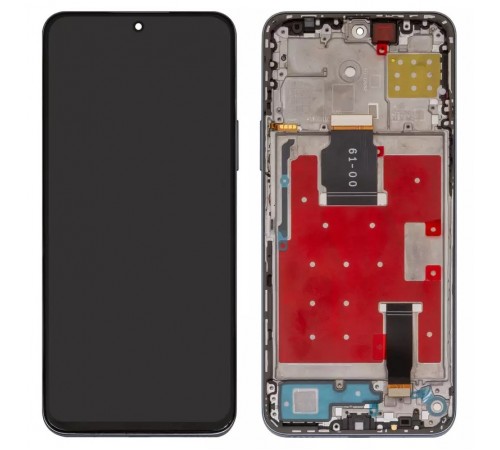 Дисплей для Huawei Honor 90 Lite, Honor X8a, серебристый, с рамкой, Original (PRC), CRT-LX1, CRT-LX2, CRT-LX3, CRT-NX1