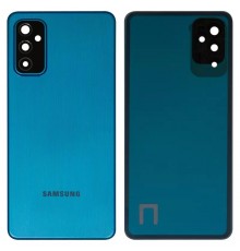 Задня панель корпусу для Samsung M526 Galaxy M52, синя + скло камери
