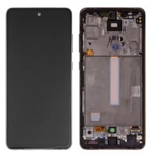 Дисплей для Samsung A525 Galaxy A52, A526 Galaxy A52 5G, черный, с рамкой, Original (PRC)