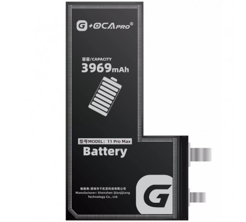 Аккумулятор G-OCA Pro для iPhone 11 Pro Max, Li-ion, 3,79 В, 3969 мАч, без контроллера, #616-00644