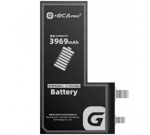 Акумулятор G-OCA Pro для iPhone 11 Pro Max, Li-ion, 3,79 В, 3969 мАг, без контролера, #616-00644 Акумулятор G-OCA Pro для iPhone 11 Pro Max, Li-ion, 3,79 В, 3969 мАг, без контролера, #616-00644