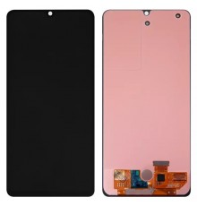 Дисплей для Samsung A325 Galaxy A32, чорний, без рамки, Оригінал (переклеєне скло)