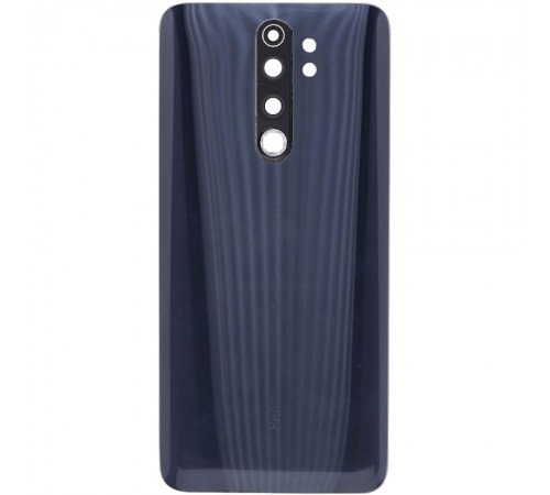 Задняя панель корпуса для Xiaomi Redmi Note 8 Pro, черная, Copy + стекло камеры