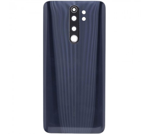 Задняя панель корпуса для Xiaomi Redmi Note 8 Pro, черная, Copy + стекло камеры