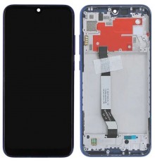 Дисплей для Xiaomi Redmi Note 8T, черный, Лого Redmi, синий (Starscape Blue), с рамкой, Original (PRC), M1908C3XG