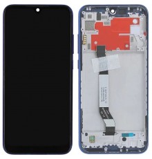 Дисплей для Xiaomi Redmi Note 8T, чорний, Лого Redmi, синій (Starscape Blue), з рамкою, Original (PRC), M1908C3XG