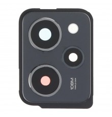 Скло камери для Xiaomi Poco X5, чорне, з рамкою