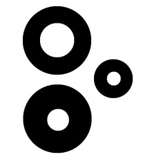 Скло камери для Xiaomi Poco M6 Pro 4G, Redmi Note 13 Pro 4G, чорне, без рамки, комплект 3 шт.