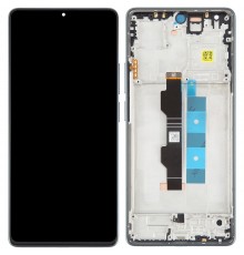 Дисплей для Xiaomi Poco M6 Pro 4G, Redmi Note 13 Pro 4G, зеленый (Forest Green), с рамкой, Copy (TFT)