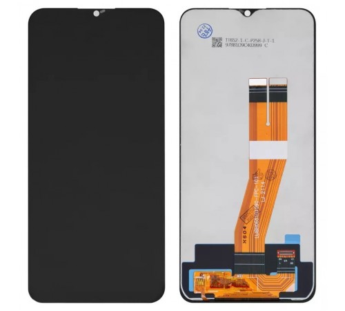 Дисплей для Samsung A035F Galaxy A03, чорний, без рамки, Оригінал (переклеєне скло)