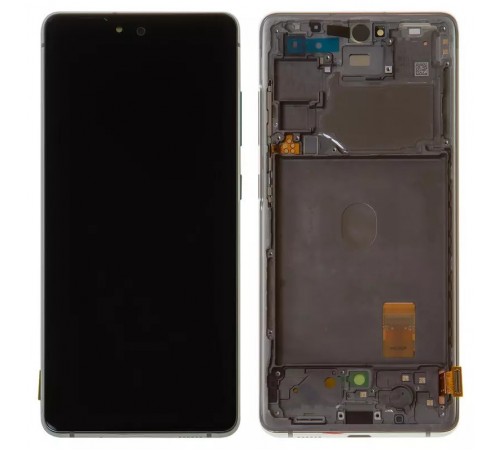 Дисплей для Samsung G780 Galaxy S20 FE, белый, с рамкой, Original, сервисная упаковка, #GH82-24220B/GH82-24219B