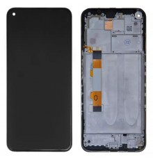 Дисплей для Xiaomi Redmi Note 9 5G, Redmi Note 9T, чорний, з рамкою, Original (PRC)