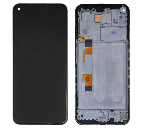 Дисплей для Xiaomi Redmi Note 9 5G, Redmi Note 9T, черный, с рамкой, Original (PRC)