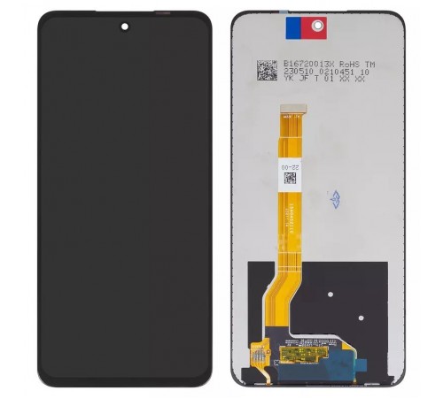 Дисплей для Realme 11 5G, C55, Narzo N55; OnePlus Nord CE3 Lite 5G; Oppo A1 5G, A58 4G, A98 5G, черный, без рамки, Original (PRC), CPH2375/CPH2577/PHS110/RMX3710/DI0672JNI01/1540452110/PM6725JB1-4-11