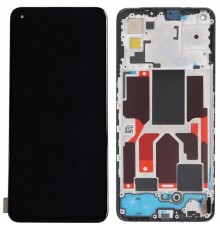 Дисплей для Realme GT Master; Oppo Reno 5 5G, черный, с рамкой, High Copy RMX2202, CPH2159, PEGM00, PEGT00, CPH2145