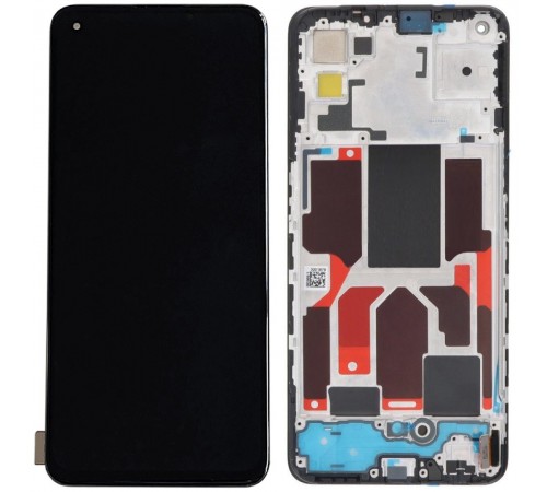 Дисплей для Realme GT Master; Oppo Reno 5 5G, черный, с рамкой, High Copy RMX2202, CPH2159, PEGM00, PEGT00, CPH2145