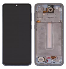 Дисплей для Samsung A336 Galaxy A33 5G, синій (Blue), з рамкою, Copy (TFT)