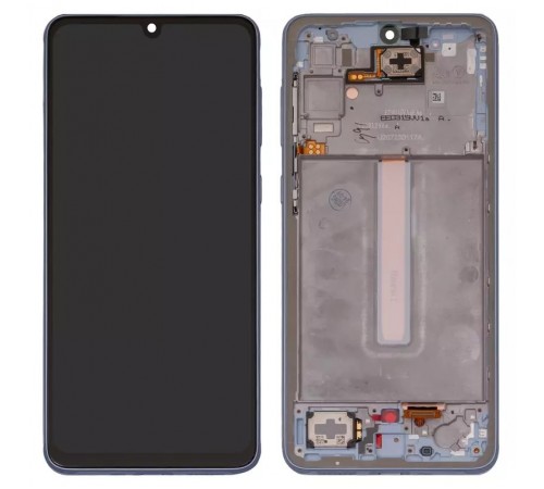 Дисплей для Samsung A336 Galaxy A33 5G, синій (Blue), з рамкою, Copy (TFT)