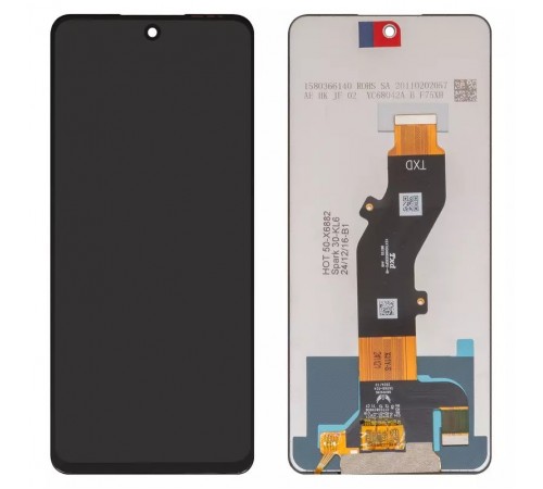 Дисплей для Tecno Spark 30 (KL6); Infinix Hot 50 4G (X6882), черный, без рамки, High Copy TXDI670QBAPX-23